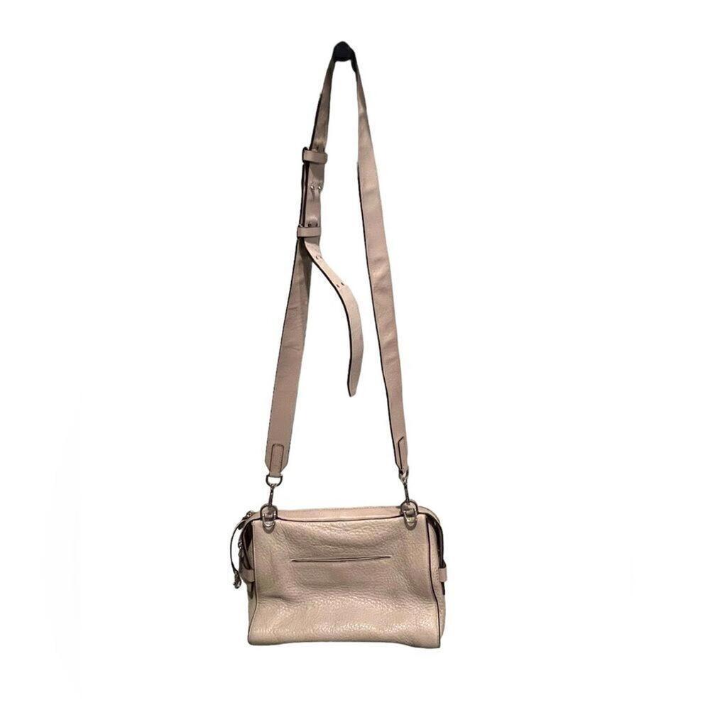 Michael Kors Ingrid Medium Shoulder Bag Cement Tan Leather Crossbody Purse Lined